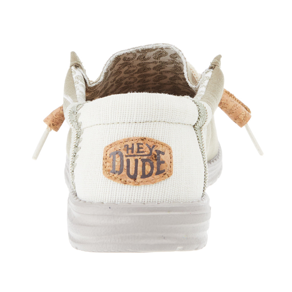 Hey Dude Men's Wally Linen Natural Mows Casual Shoe