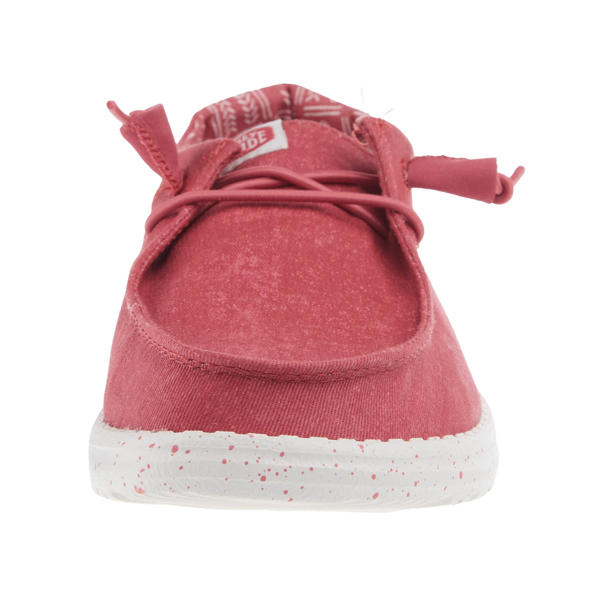 Hey Dude Womens Wendy Stretch Canvas Washed Red Casual
