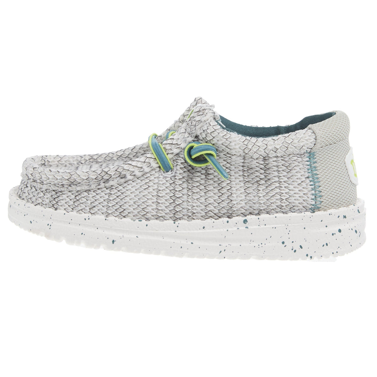 Hey Dude Wally Toddler Heathered Mesh White