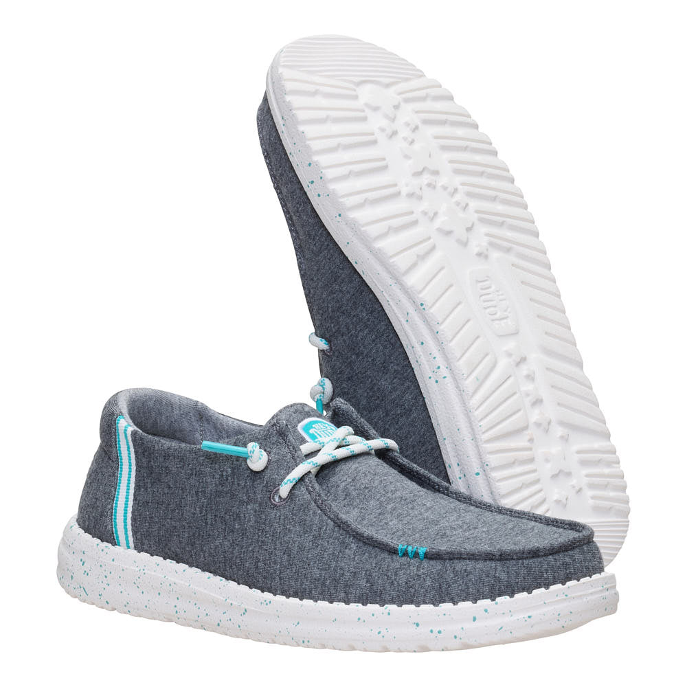 Hey Dude Women's Wendy Stretch Jersey Varsity Black Casual
